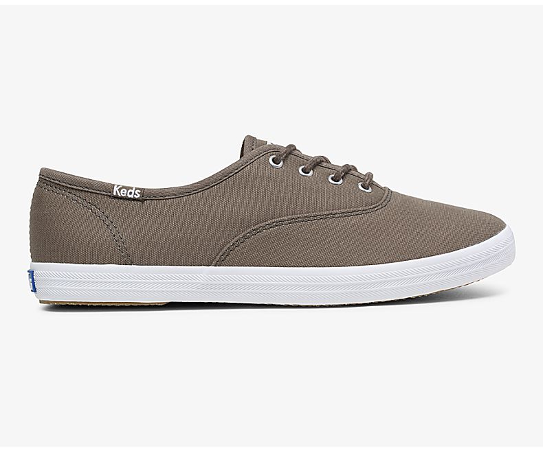 Keds Womens Olive Champion Shoes - Keds Champion Fall Solids 761VSIGDT